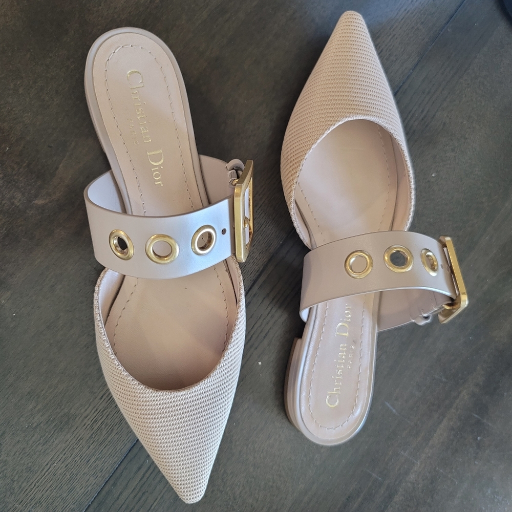DIOR D-Dior Buckle Mules - Picture 3 of 13